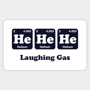 He He He Laughing Gas Periodic Table Sticker